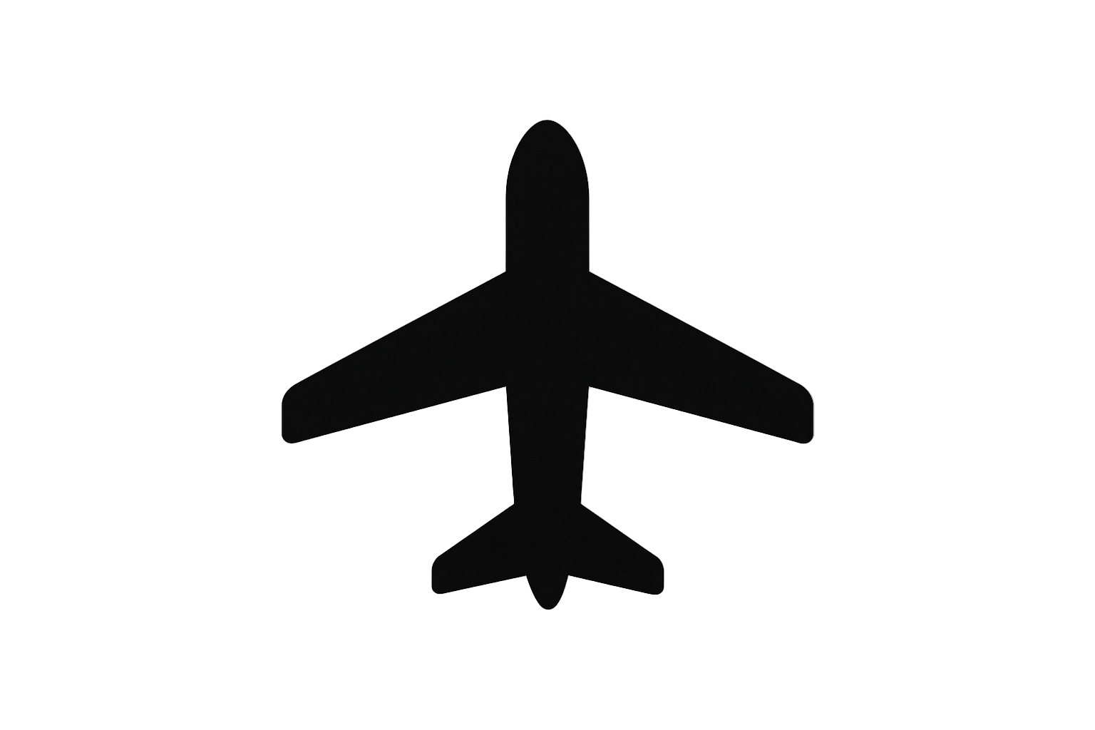 black plane icon