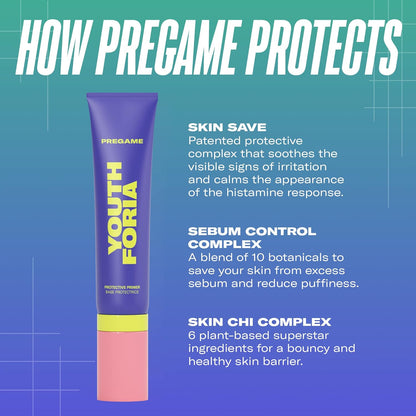 Youthforia PREGAME PRIMER, Daily Protective, Hydrating Face Primer